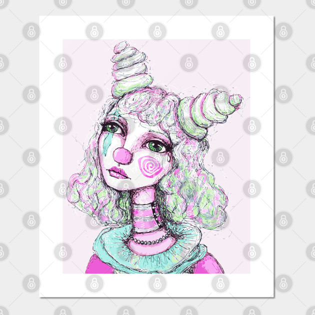 Sad Clown Girl Clown Posters And Art Prints Teepublic