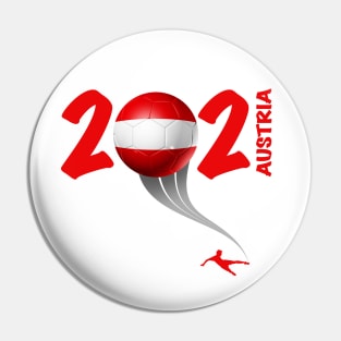 Austria Euro Soccer 2021 Pin