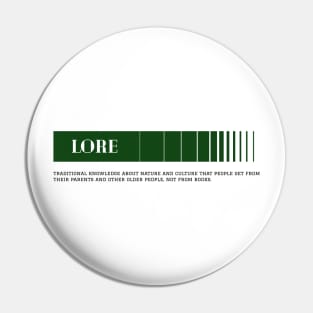 Lore Pin