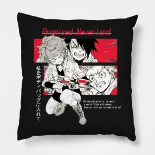 Promised Neverland ''OUTSIDE WORLD'' V2 Pillow