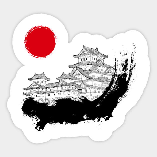 Japanese Palace Japan Sticker Teepublic