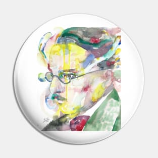 FERNANDO PESSOA - watercolor portrait .5 Pin