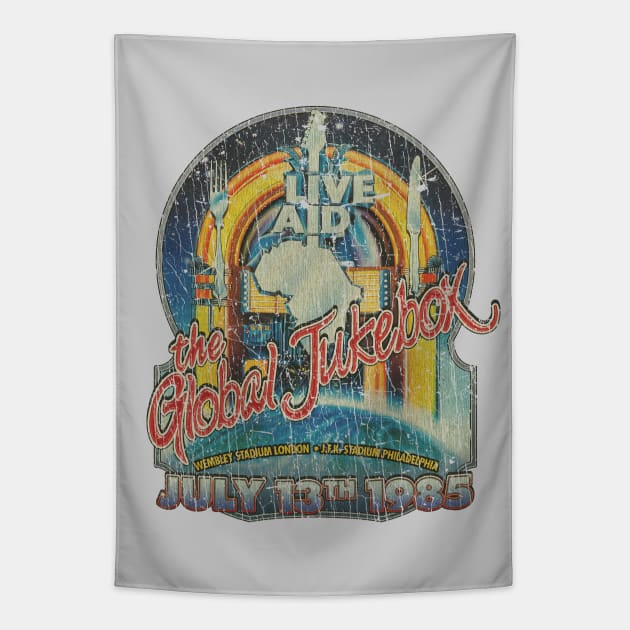 Live Aid Global Jukebox 1985 Tapestry by JCD666