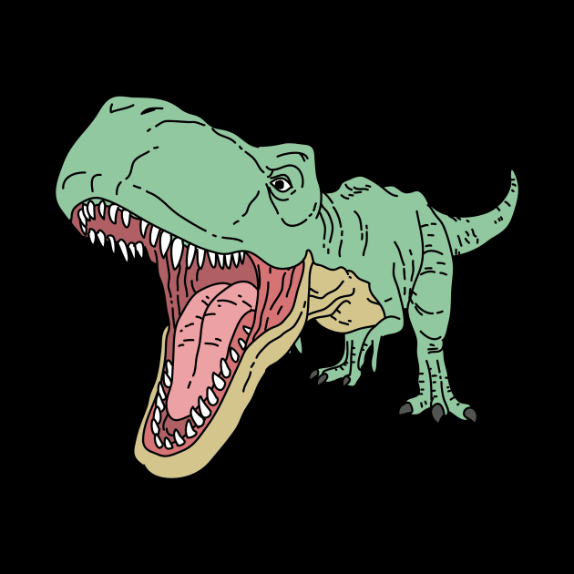 Green T rex by Freid