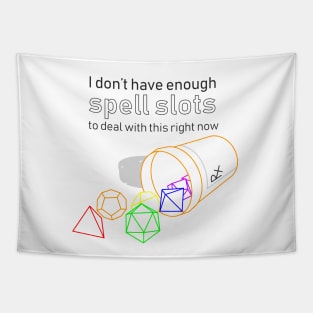 Spell Slots - Chronic Illness (dark text version) Tapestry