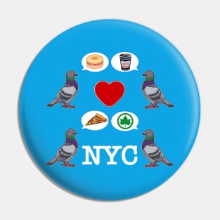 NY City Pigeon Pin