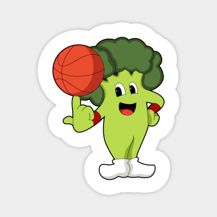 Broccoli at Basketball Sports Magnet