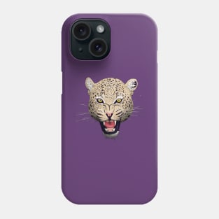 Snarling Leopard Phone Case