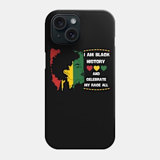 Black History Month Afro Melanin Black Women Phone Case