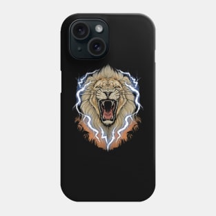 Thunderous Roar, Lion Phone Case