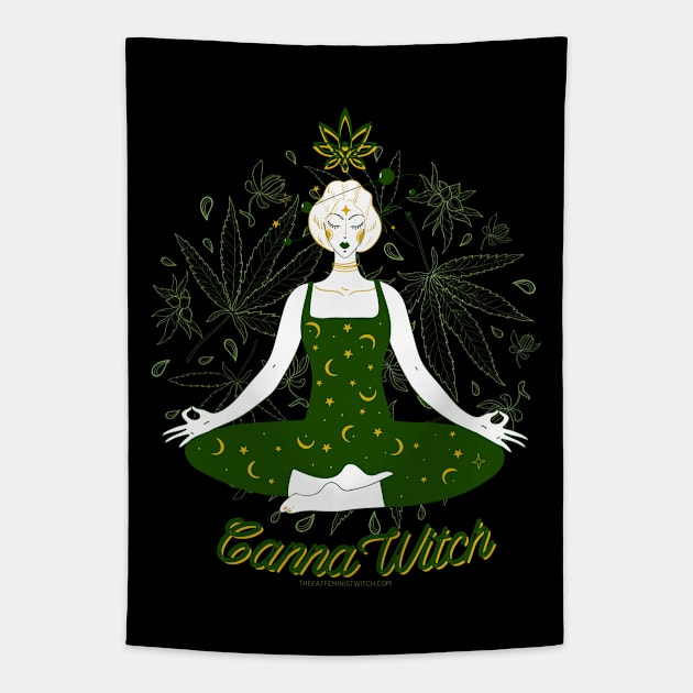 Dark CannaWitch Tapestry by The Fat Feminist Witch 