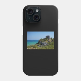 Tulum Mexico Tulum Ruins Ruins on the Ocean Phone Case