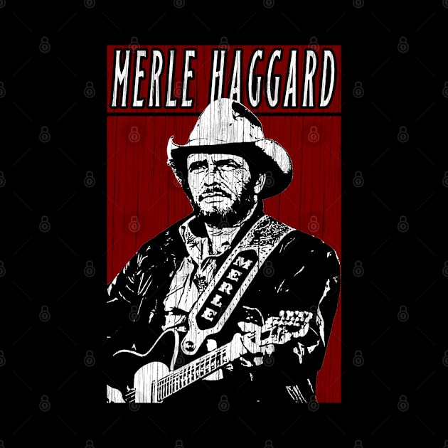 Vintage Retro Merle Haggard by Projectup