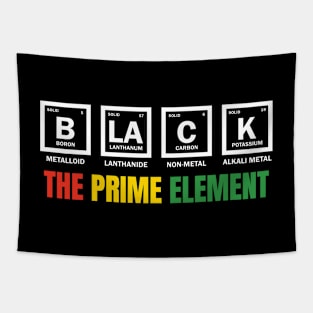 Black the prime element black history Tapestry