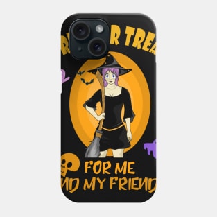 Trick or treat children costume witch Phone Case