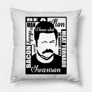 Ron Swanson parks and rec Pillow