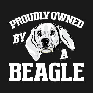 Proudly owned  by a beagle T-Shirt