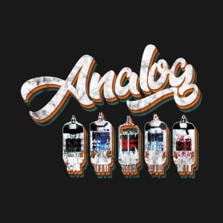 Analog Vacuum Tubes Distressed T-Shirt