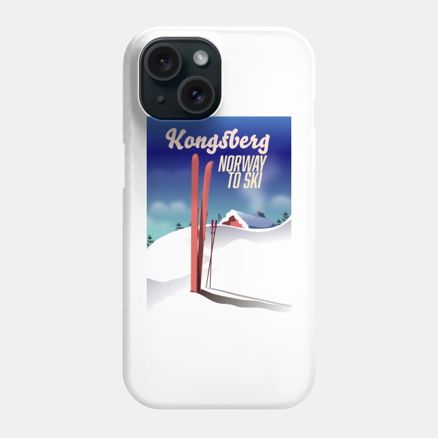 Kongsberg norway to ski Phone Case by nickemporium1