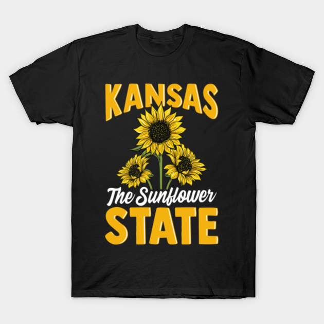 Kansas the Sunflower State - Kansas - T-Shirt