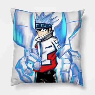 horo horo with heavy artic ice arms Pillow