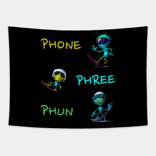 Phone Phree Phun TShirt Tapestry