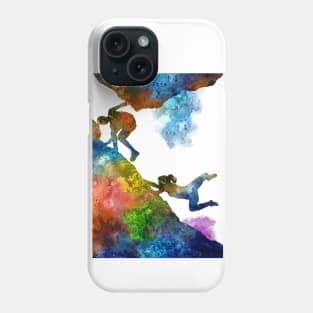 Rock climbing couple Phone Case