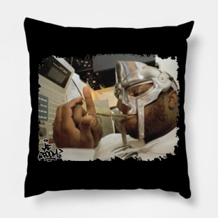 vintage mf doom smoke Pillow