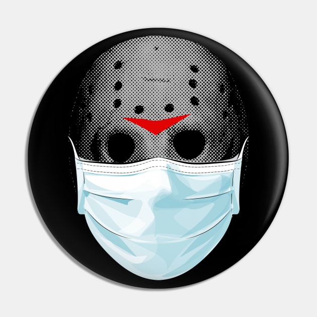 Face Mask Horror Movie Killer Pin by Halloween Merch