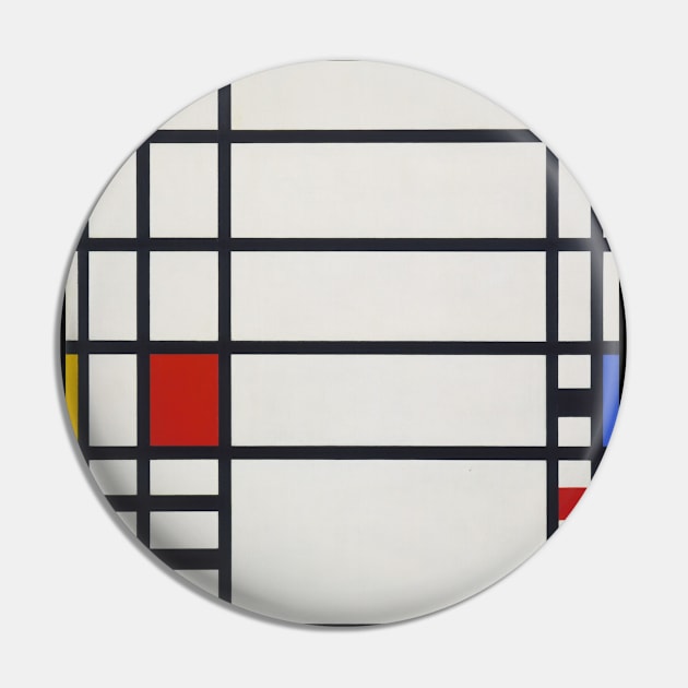 Piet Mondrian-  Trafalgar Square - Abstract Art Pioneer Pin by IceTees