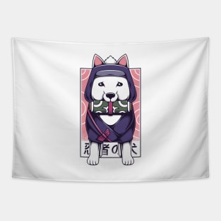 Ninja Dog Tapestry