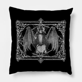 Victorian Halloween Bat Pillow