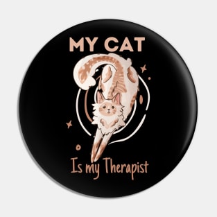 My Cat is my Therapist - Ragdoll Cat - Gifts for cats lovers Pin