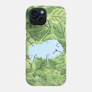 Bison in Leaves Phone Case