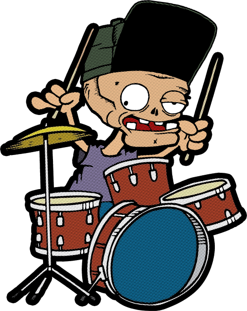 metal band drummer Kids T-Shirt by antonimus