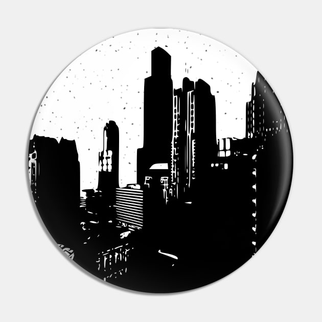 City scape moon silhouette Pin by MoonSilhouette