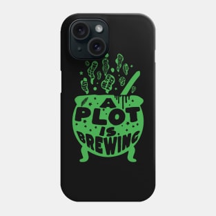 Author Halloween A Plot is Brewing Phone Case