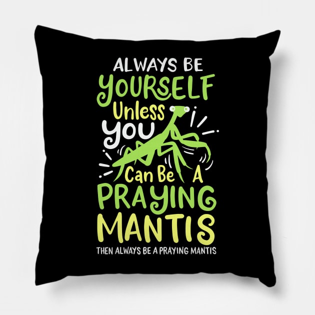 Praying Mantis Pillow by maxdax