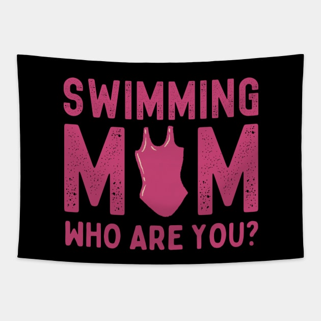 Swimming Mom Tapestry by footballomatic