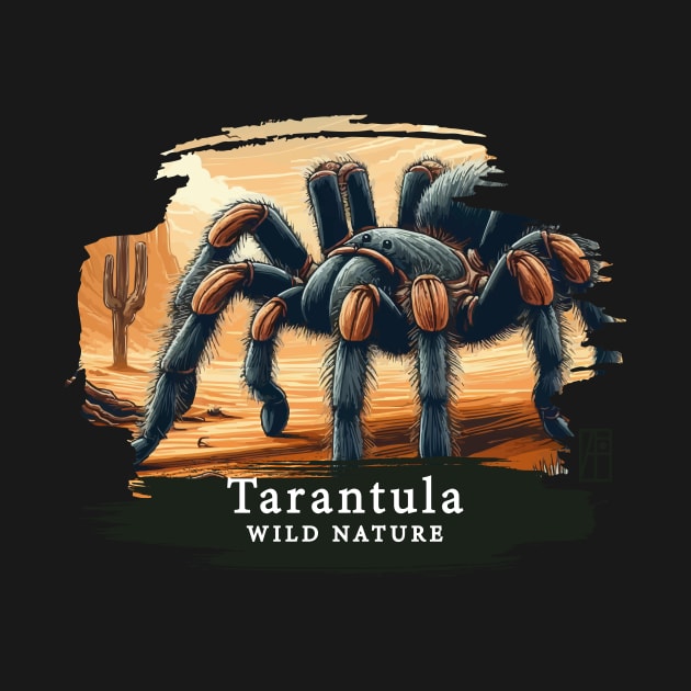 Tarantula - WILD NATURE - TARANTULA SPIDER -17 by ArtProjectShop