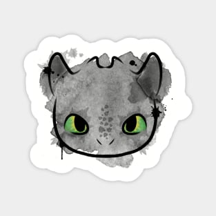 Watercolor Toothless Magnet