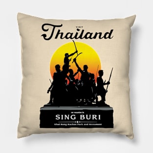 On Vacation In Sing Buri Thailand Pillow