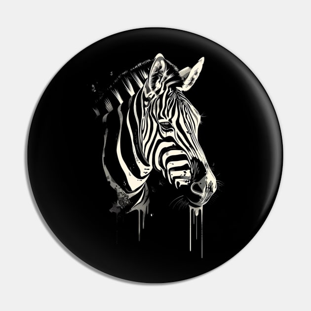 Zebra Community Interaction Pin by Beard Art eye