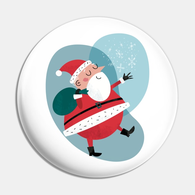 Mid-Century Modern Santa Pin by JCPhillipps