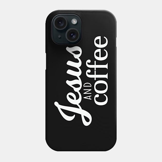 Jesus and Coffee Phone Case by machmigo