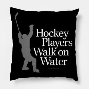 Hockey Players Walk On Water Pillow