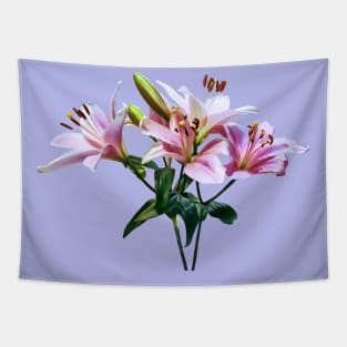 Bouquet of Pink Lilies Tapestry