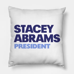 Stacey Abrams President 2024 TShirt | Primary Elections Sticker Pillow