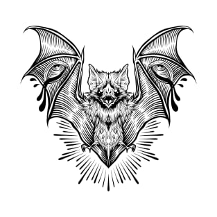 Blood Sucker, Vampire Bat. T-Shirt