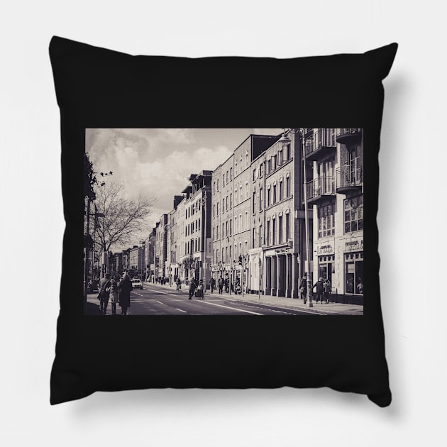 Ormond Quay, Dublin Pillow by hextrovert